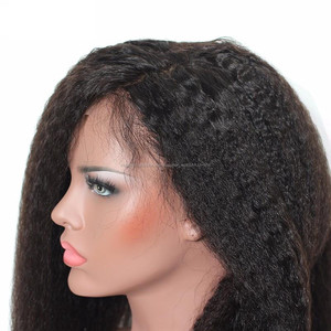 LM alta calidad 10-28 pulgadas afroamericano peluca straight 360 LACE frontal con el pelo del bebé - Product Image 6