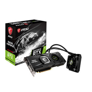 MSI NVIDIA Geforce RTX2080 SEA HAWK X 8G Tarjeta gráfica para juegos usada con velocidad de memoria de 14 Gbps y tarjeta de video de reloj base de 1515MHz - Product Image 1