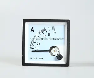 Instrumento de medición de corriente 50/5A DC amperímetro 72*72
