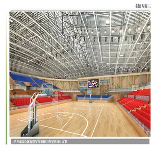 Struktur rangka baja rumah untuk lapangan basket olahraga aula