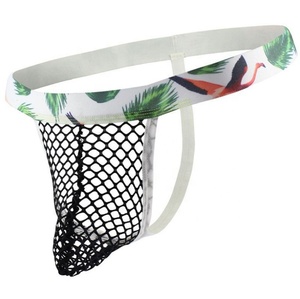 Intimo Sexy da Uomo a Vita Bassa, Perizoma in Rete <span class=keywords><strong>con</strong></span> Design Convesso a U, Tessuto Traspirante in Maglia, Comodo e a Vita Bassa - Product Image 4