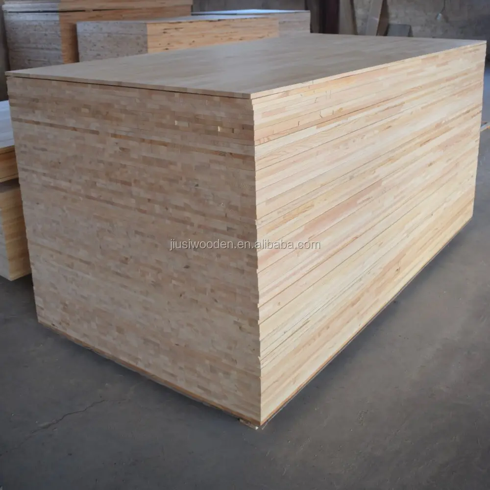 Commercio all'ingrosso solido legno snodato bordo incollato bordo di legno di legno tenero