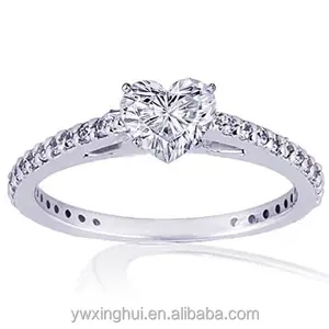 diamond ring heart shaped wedding ring from china supplier