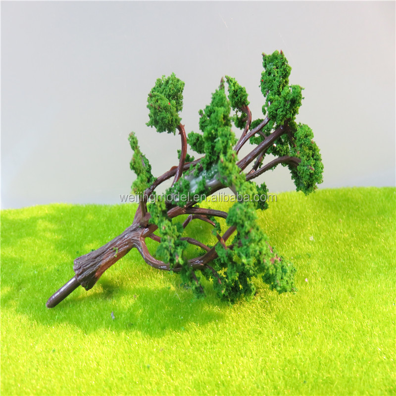 Arbre Artificiel Vert 30 Cm - Modèle Réaliste Pour Maquettes, Dioramas Ou Décoration - Plastique Fabriqué à La Main - 11