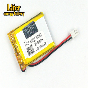 Plug <span class=keywords><strong>2</strong></span>.5-<span class=keywords><strong>2</strong></span> P 3.7 V 603035 mah 700 lithium polymer lipo rechargeable battery li ion Solar lithium battery with PCM - Product Image 3