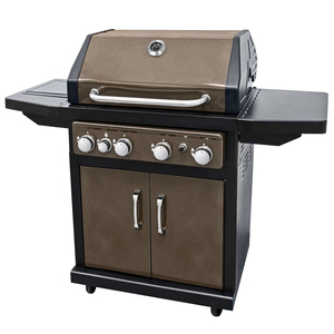 4 brûleurs Barbecue Barbecue gaz <span class=keywords><strong>Propane</strong></span> grilles avec chariot <span class=keywords><strong>du</strong></span> Cabinet panier et brûleur latéral pour cuisine extérieure - Product Image 1