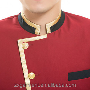 Progetta l'uniforme professionale dell'<span class=keywords><strong>hotel</strong></span> del portiere del portiere dell'abbigliamento da lavoro del Bellboy di stile occidentale personalizzato - Product Image 3