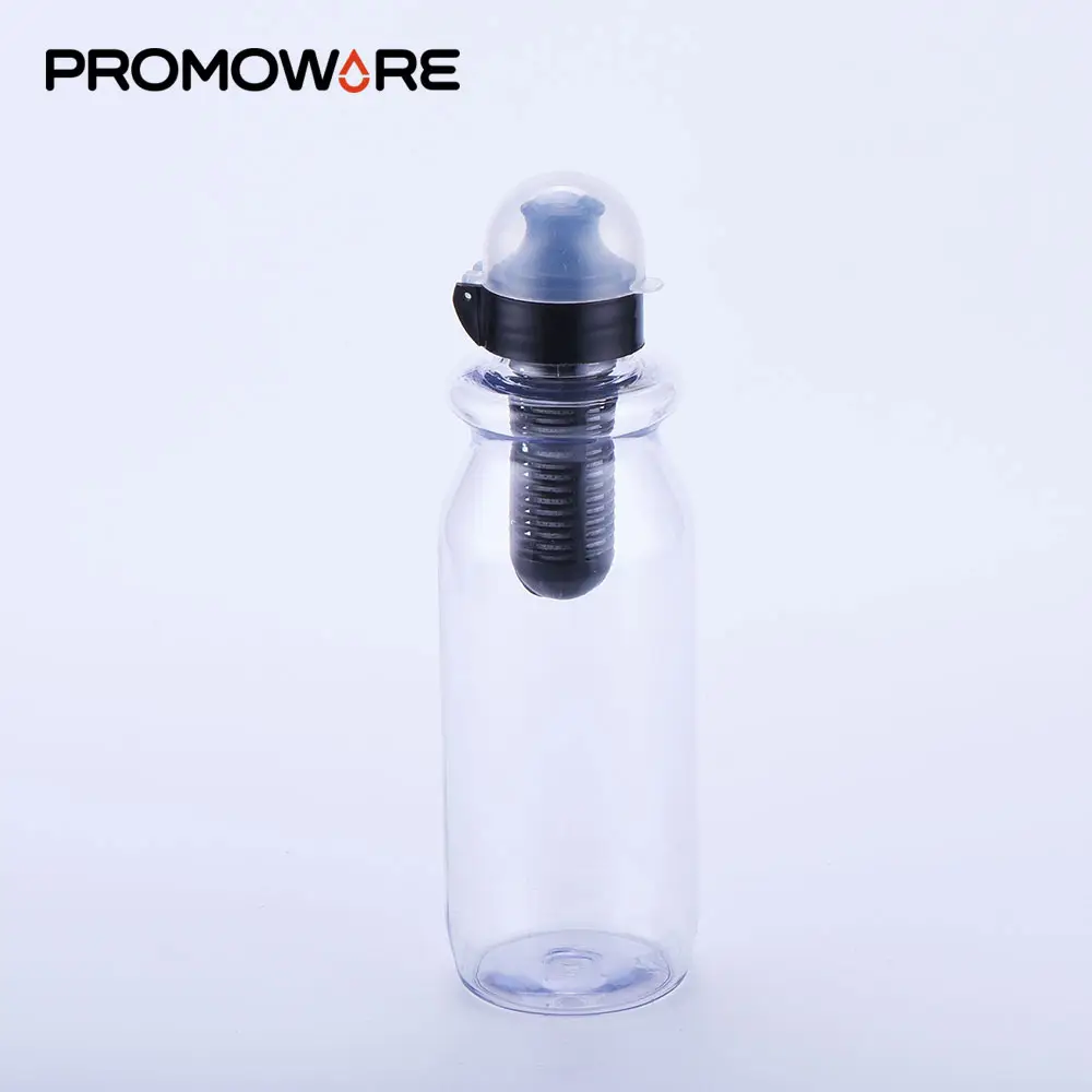 2018 NEW Filtration good quality Single Walled Purifier Bottle 750ml Clear Plastic Portable Bobble Sports Water Filter Bottle