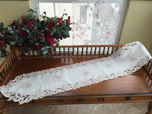 <span class=keywords><strong>Chemin</strong></span> de <span class=keywords><strong>table</strong></span> <span class=keywords><strong>rouge</strong></span> bougie De Noël broderie - Product Image 3