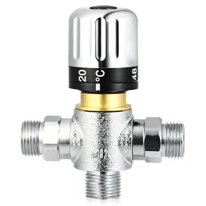 Válvula <span class=keywords><strong>Mezcladora</strong></span> Termostática de <span class=keywords><strong>3</strong></span> Vías de 1/2 Pulgada - Product Image 1