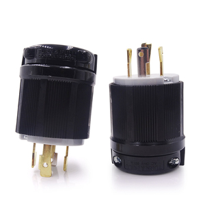 NEMA L14-30Pジェネレータープラグ、30アンペア4プロング工業用グレードロッキングオスプラグ