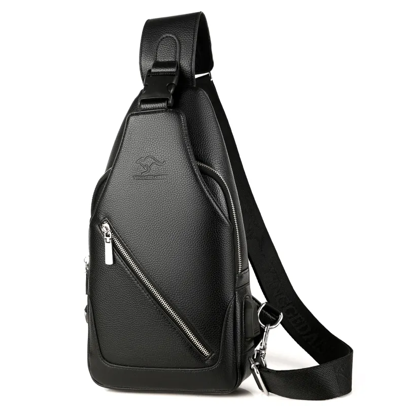HUYANNABAO Mens Shoulder Diagonal Package Waterproof Multi-Purpose Chest Suit Travel Shoulder Bag Messenger Bag Mens Shoulder Bag 