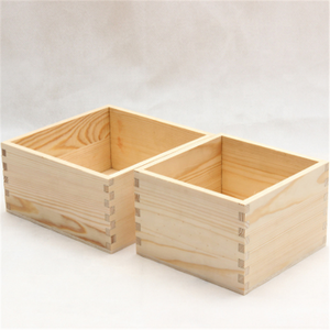 Thông Tự Nhiên Hộp Vuông Với Mở Trên Đầu Tùy Chỉnh Craft Hộp Gỗ Mà Không Cần Nắp Cho Kỳ Nghỉ Hampers Quà Tặng Công Ty Gói - Product Image 5