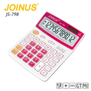 工厂直接美丽的太阳能 12 位数字桌面计算器与 2 种方式的力量 - Product Image 5