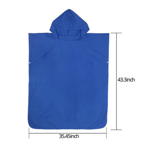Serviette <span class=keywords><strong>de</strong></span> <span class=keywords><strong>plage</strong></span> en microfibre, Poncho <span class=keywords><strong>de</strong></span> <span class=keywords><strong>plage</strong></span> à capuche, personnalisé, vente en gros - Product Image 6