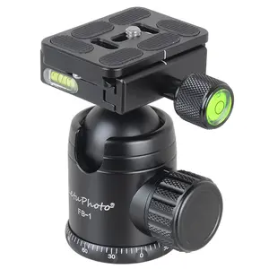 XILETU FB-1 profesyonel kamera aksesuarları kamera topu kafa panoramik topu kafa ARCA standart Manfrotto