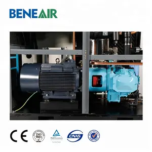 Plastic Package Direct Driven 2 Stage Inverter Oil Free Pet High Pressure Screw Air Compressor 40 Bar 30 Bar