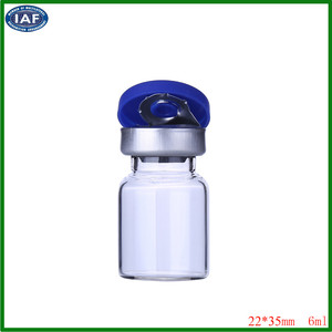 Botella de vidrio con pico de 6 ml pequeñas botellas de vidrio frascos con tapa de plástico de botellas de vidrio - Product Image 1