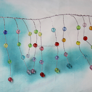 Arrangement de mariage Coloré <span class=keywords><strong>Mini</strong></span> Rondelle Perles De Chaîne avec des Argent <span class=keywords><strong>Fer</strong></span> Threading - Product Image 2