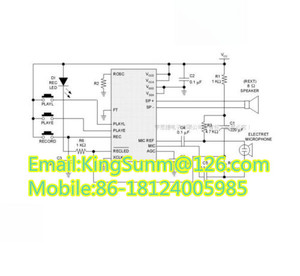 ISD1820 COB Mô-đun Phát Lại Ghi Âm Giọng Nói 20 Giây DC Chính Xác 2.7V-4.5V - Product Image 3