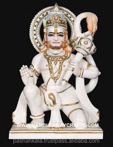 Estatua decorativa de mármol Hanuman - Product Image 1