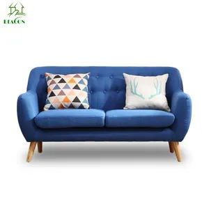 Kuzey avrupa tarzı l şekli kanepe mobilya, basit modern oturma odası 2 kişilik kanepe, tek 1 koltuk kumaşı kanepe