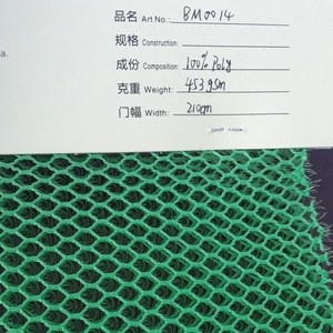 Color <span class=keywords><strong>Verde</strong></span> 100% poliéster 3D tejido de malla de aire para el colchón - Product Image 4