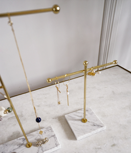 Boîtier de rangement pour bijoux, étagère en métal doré, à Base en <span class=keywords><strong>marbre</strong></span> naturel, garanti haute qualité - Product Image 5