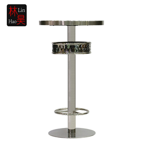 Mesas de Bar altas y largas y angostas, muebles de Bar modernos de vidrio comercial, salón de Hookah, <span class=keywords><strong>mesa</strong></span> de Bar para exteriores e interiores, excepto - Product Image 1