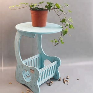 <span class=keywords><strong>Table</strong></span> d'appoint en bois moderne certifiée CE KD avec porte-revues Supports de stockage en MDF bon marché pour la cuisine Conception ODM/OEM personnalisable - Product Image 1