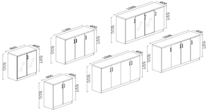 Meubles de rangement de fichiers de bureau au design moderne Meubles d'intérieur en MDF peu encombrants pour entrepôt d'atelier à domicile - Product Image 5