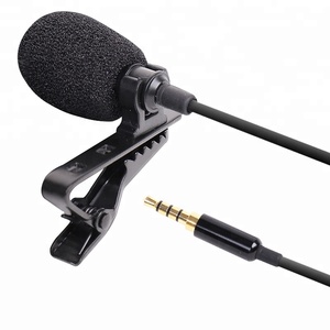 Professionnel 3.5mm <span class=keywords><strong>Jack</strong></span> Mini <span class=keywords><strong>Micro</strong></span> Lavalier Revers Microphone Clip Microphone Filaire Condensateur Mic pour Smartphones Téléphone Portable - Product Image 4