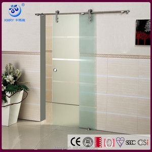 Moderna de acero inoxidable 304 solo panel de vidrio puerta corredera puerta de cristal interior puerta del baño(kt9001) - Product Image 1
