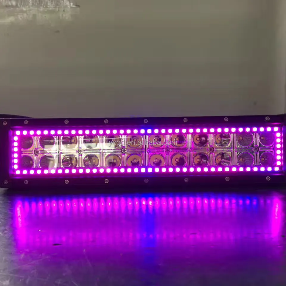 YC008 RGB قبالة الطريق سيارة SUV UTV الصمام قضيب LED مضيء شرائط مصباح 36w 60W 72W 120W 180W 240W 288W 300W