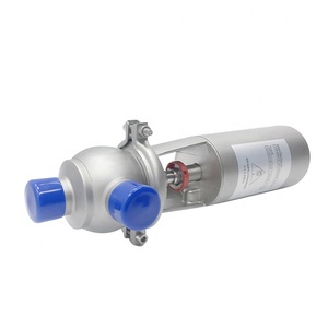 SS304 SS316L 22MM Type d'angle sanitaire hygiénique pneumatique inversant sanitaire de qualité alimentaire aseptique de haute qualité vanne de siège d'arrêt - Product Image 3