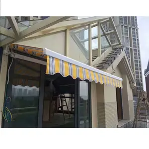Auvent rétractable motorisé pour balcon, couverture de pluie