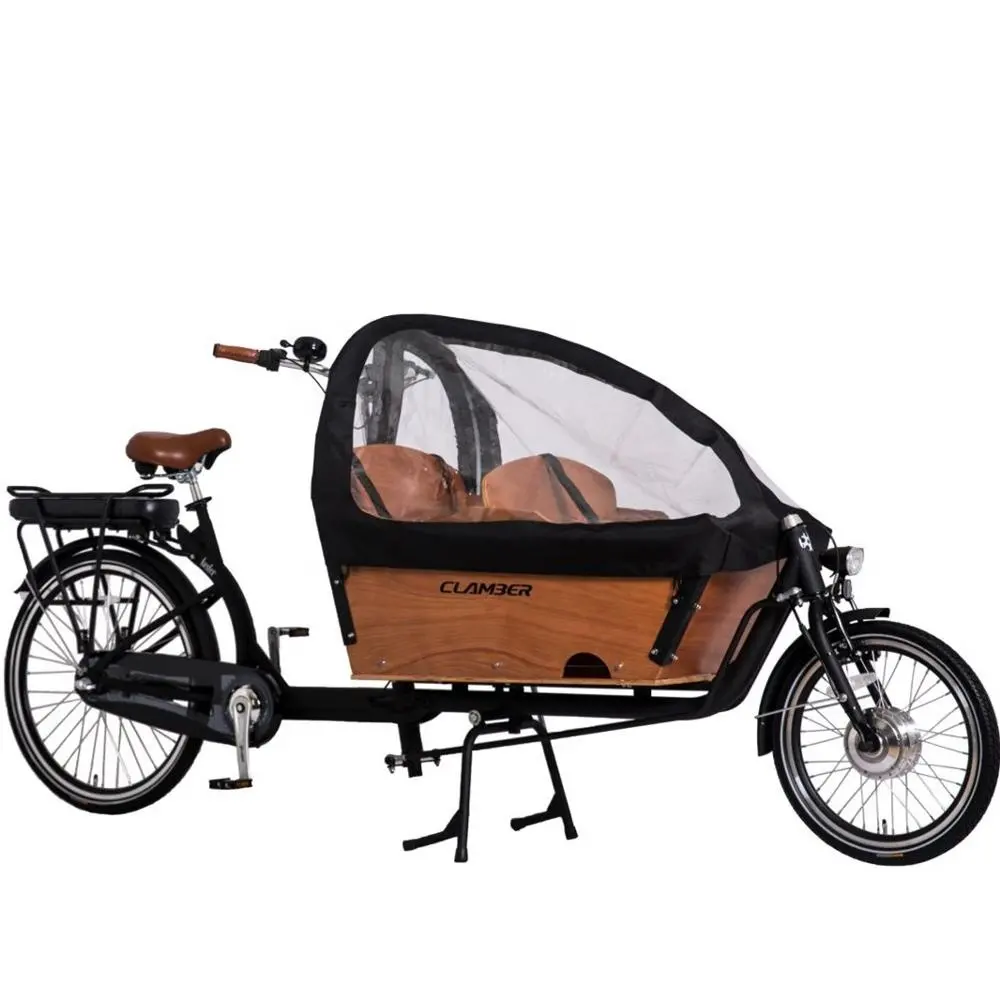 Nexus velocità del carico elettrico della bici con il bambino di sicurezza 2 ruote cargo bike famiglia cargo bike