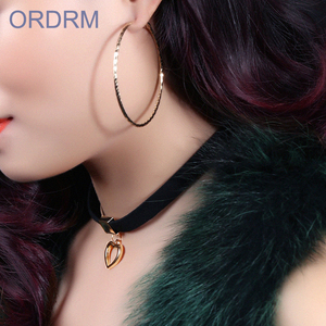 New <span class=keywords><strong>Gothic</strong></span> Cordon De Tatouage En Daim Velours Noir Collier Ras Du Cou Mode Populaire Collier En Cuir - Product Image 6