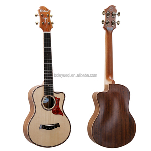 Kit de ukelele de Tenor de 26 pulgadas, ukelele de abeto AAA Ingman, barítono sólido, acabado mate, Capo - Product Image 2