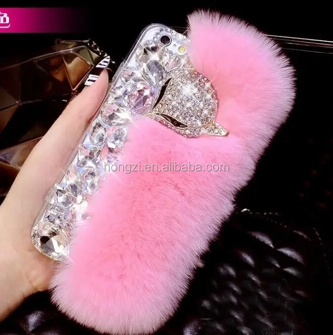 Đa Màu Sắc 100% Bất Rabbit Fur Điện Thoại Trường Hợp Hot Bán Luury Bìa Cho iPhone 5C 5 5 S 4 4 S 6 6 S 7 7 7 Cộng Với 8 Trường Hợp Lông Thú