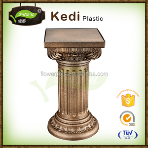 Decorazione <span class=keywords><strong>giardino</strong></span> intagliato a mano pilastri in <span class=keywords><strong>plastica</strong></span> di colore scuro colonna romana - Product Image 4