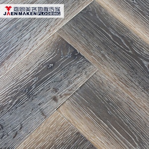 <span class=keywords><strong>Parquet</strong></span> en chêne blanc brossé à chevrons, multicouche, moderne - Product Image 6