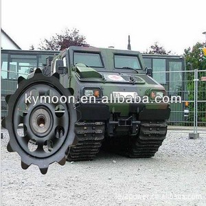 Нагрузочное колесо Hagglunds BV 206, дорожное колесо BV 206/BV206, приводное колесо, резиновая гусеница - Product Image 2