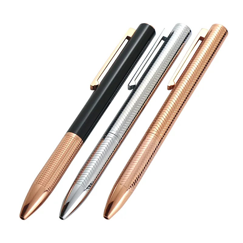 Bulk Gold Stifte Großhandel Präge muster herrliche Premium Schwermetall Stift Kugelschreiber Mitarbeiter Geschenke Rosé vergoldeten Stift