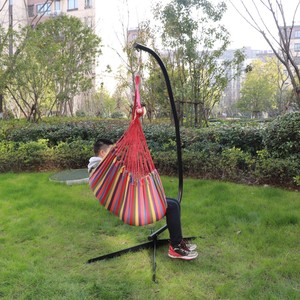 Patio Hammock <strong>Chair</strong> <strong>C</strong>- Stand Heavy Duty Swing Hanging <strong>Shape</strong> Hammock Stand,Space Save Durable Solid Hammock <strong>Chair</strong> Stand - Product Image 3