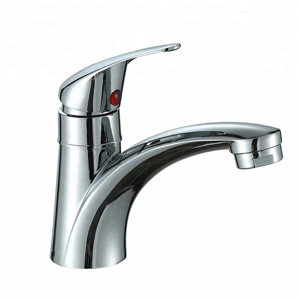 China High quality low price zinc single handle chrome bathroom faucet