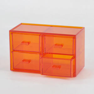 Black Acrylic Four Drawer <b>Storage</b> Case - Product Image 2