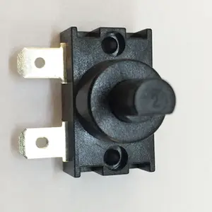 Towei switch supplier 4A~125V 3A~250V 2 pin connection start stop momentary push button switch for lamp