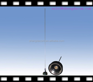 Vhf / UHF 136 - 174 MHz dipôle NMO antenne de voiture avec barillet et en acier inoxydable fouet - Product Image 4
