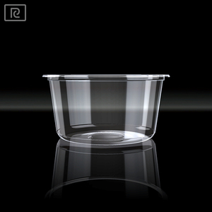 Recipientes Biodegradables para Llevar Ensaladas y Frutas See-box PLA-P700, Tazones de Plástico de 143 mm de Diámetro con Tapa - Product Image 3